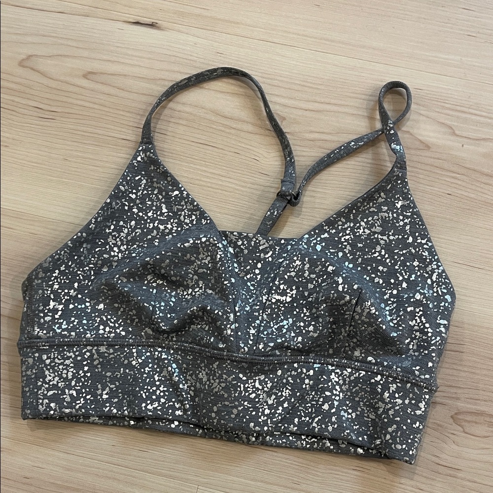 Athleta Gray Speckled Women's Sports Bra